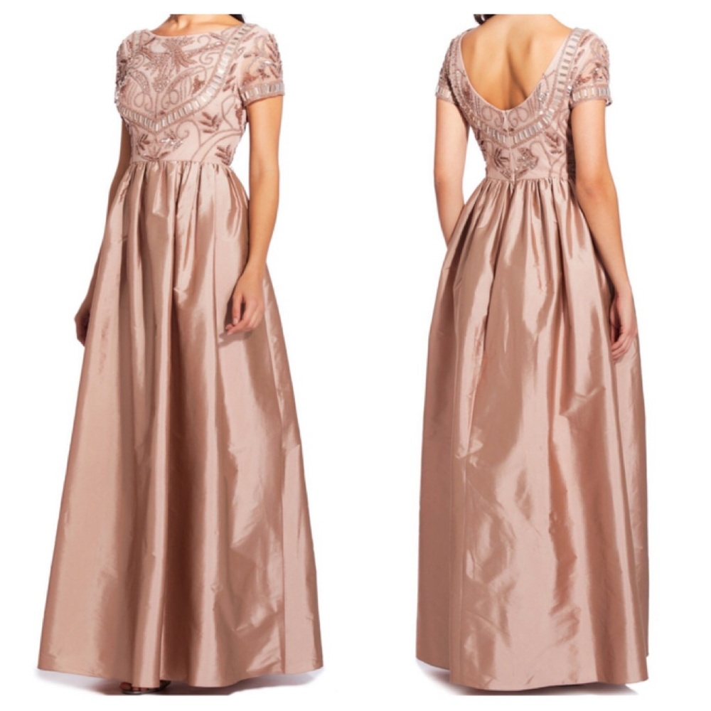 Adrianna Papell Taffeta Ball Gown